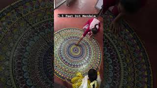 55 feet Mandala ₹18000 only dotmandalapainting dotmandalaart dotmandalaartist dotmandalas [upl. by Nnyleitak]