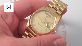 Rolex Oyster Perpetual DayDate 18238 Luxury Watch Review [upl. by Adien853]