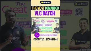 📚 One Man One Course Total Mastery – Enroll in VLC Today VedPrepChemAcademy vlccourse vedsir [upl. by Lennaj]