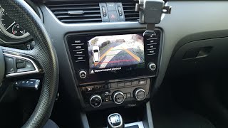 Skoda Octavia III 5E  Reversing Rear camera installation [upl. by Anzovin400]