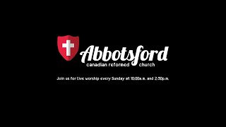 Abbotsford Canadian Reformed Church Live Feed  Sept 17 2023 AM [upl. by Reckford]