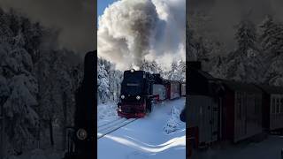 Brockenbahn  Harz  Winter  HSB brocken harz [upl. by Hareenum]