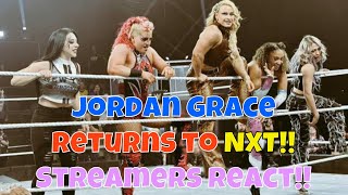 Streamers React  Jordynne Grace returns to NxT wwe nxt tna [upl. by Ahsekim]