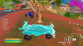 Driving into teammates hurts them in Fortnite [upl. by Nreval]