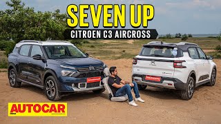 Citroen C3 Aircross review  Citroens sevenseater Creta rival  First Drive  Autocar India [upl. by Yann140]