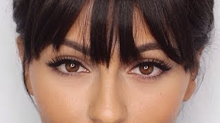 How To Use ClipIn Bangs  How To Hairstyles amp Hair Tutorials  Teni Panosian [upl. by Hasina]