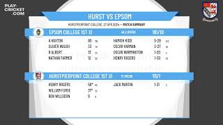 Hurstpierpoint College 1st XI v Epsom College 1st XI [upl. by Medwin]