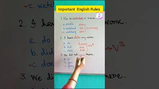 Important grammar rules📚grammar shorts shortsvideo shortsfeed education EnglishLearningwithMK [upl. by Sloatman598]