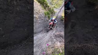 Two Riders on One Enduro Bike Uphill [upl. by Noemis]