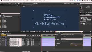 AE Global Renamer 15 Demo [upl. by Chiaki235]