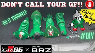 GR86·BRZ RemoveInstall Coilovers By Yourself DIY [upl. by Borries]