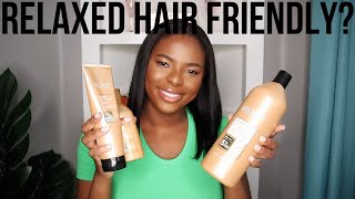 Testing Redken All Soft On My Relaxed Hair First Impression Review [upl. by Acyssej908]