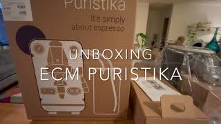 ECM Puristika Unboxing [upl. by Naujek]