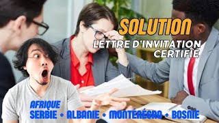 comment obtenir une invitation certifier pour lobtention visa en SERBIE  ALBANIE  MONTÉNÉGRO [upl. by Naynek634]