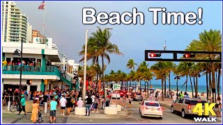 【4K】𝐖𝐀𝐋𝐊 ➜ Fort Lauderdale ☘️ Beach 🇺🇸 USA 🇺🇸 4K video walking tour [upl. by Steve615]