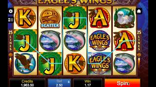 🦅 Soar to Big Wins with Eagle’s Wings 🎰 Microgaming Slot Action [upl. by Aisor]