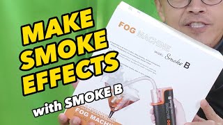 Lensgo Smoke B Review  Handheld Fog Machine for Video Production and Smoke Effects [upl. by Llertnod964]