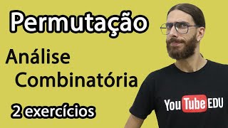 2 Exercícios de Permutação com Repetição Anagramas  Combinatória [upl. by Kirch]