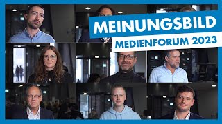 Meinungsbild  Medienforum Mittweida 2023 [upl. by Yrbua]