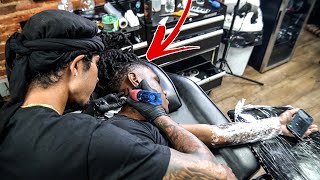 GETTING MY FIRST NECK TATTOO  TATTOO VLOG [upl. by Aniat]