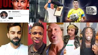 Famous Reaction On Ronaldos Channel got Record 40 million Subscriber  UR · Cristiano [upl. by Coreen]