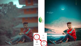 Snapseed New Creative Background Change Photo Editing Tricks  New Snapseed Photo Editing 2024 [upl. by Irual]