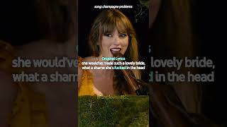 Taylor Swift original lyrics vs clean lyrics  taylorswift shorts music swiftie ts ttpd [upl. by Enilemme850]