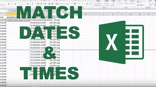 How to match up data with different dates and times in excel [upl. by Enailuj947]