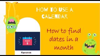 Calendars for Kids  Helping kids learn months and Days  Kids vocabulary [upl. by Bianca]