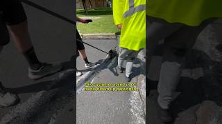 Customer had a BLOWN UP Parking Lot💣😱 satisfying asphalt cracksealing [upl. by Ominoreg22]