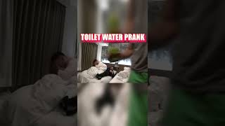 Pouring TOILET WATER on my friend 😂🤣🤣 REVENGE PRANK shorts live irl [upl. by Ahsilahs]