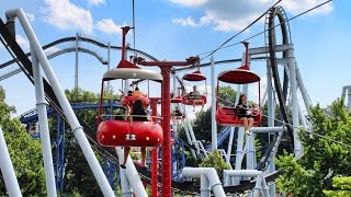 Hersheypark Skyview POV HD OnRide Aerial Coaster Tour Hollow Great Bear GoPro Video [upl. by Enyahc]