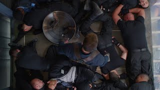 Captain America Vs Hydra  Elevator Scenes  4K IMAX [upl. by Odlonyer606]