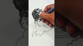 😱shiv ji drawing with pen  lord shiv easy drawing ideas viral art shiv shorts god drawing [upl. by Yelyr]