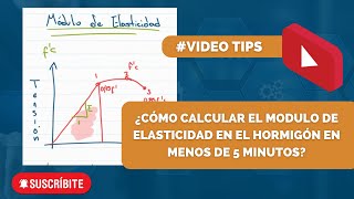 ¿CÓMO CALCULAR EL MÓDULO DE ELASTICIDAD EN HOMIGÓN EN MENOS DE 5 MINUTOS 😱 [upl. by Adroj]