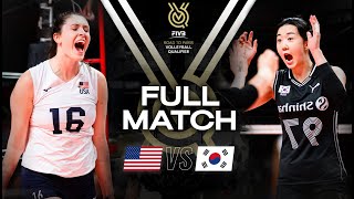 🇺🇸 USA vs 🇰🇷 KOR  Paris 2024 Olympic Qualification Tournament  Full Match  Volleyball [upl. by Geiss252]