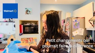 HAUL ÉPICERIE WALMART 🛒  PETITS CHANGEMENTS ALIMENTAIRES 🍲 [upl. by Ynneg348]