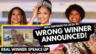 REAL WINNER SPEAKS UP  Miss Universe Fiji 2024 Nadine Roberts [upl. by Okomot]