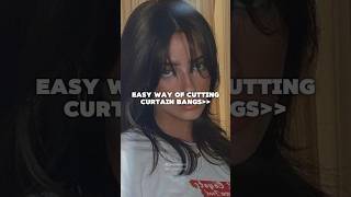 Curtain bangs tutorial easy✨💁🏻‍♀️🍂aesthetic fypシ゚ curtainbangtutorial trending glowup [upl. by Allesor871]