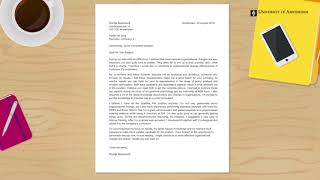 How to write a powerful cover letter  University of Amsterdam [upl. by Om]