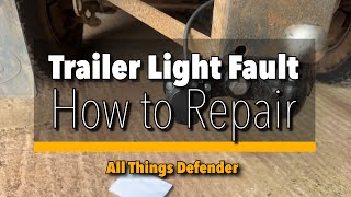 Trailer Light Fault how to repair [upl. by Atival994]