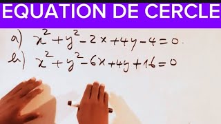 Equation de cercle classe de seconde Géométrie analytique [upl. by Lorianna740]