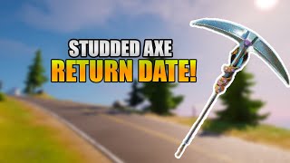 Studded Axe Return DATE in Fortnite Item Shop Studded Axe Coming Back 2022 Chapter 3 [upl. by Nitaj540]