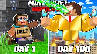 I Survived 100 Days as a TRILLIONAIRE in HARDCORE Minecraft [upl. by Arvie467]