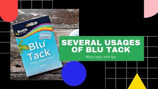 Several usages of Blu Tack  How to use Blu Tack  Blu tack uses  Multipurpose uses of Blu Tack [upl. by Adnwahsat]