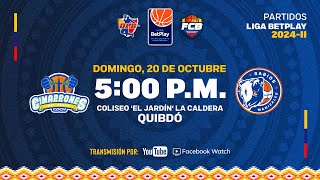 LIVE LigaBetplayDeBaloncesto  Cimarrones del Chocó VS Sabios 2024  10  20 [upl. by Ademordna533]