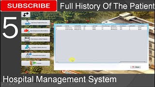 5 Hospital Management System in java  Full History Of The PatientJFrame Mysql  Netbeans [upl. by Leamiba]