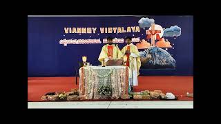 BALLARI DIOCESAN PLATINUM JUBILEE Shilubeya Yathra  Vianney Vidyalaya high school [upl. by Kosse628]