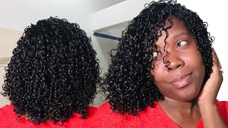 How To Do Finger Coils  Finger Curling my Natural Curly Hair  Christine Curls [upl. by Ker321]