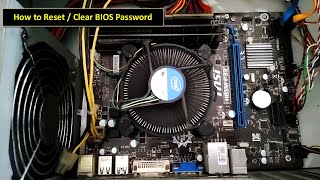 How to Reset or Clear BIOS password  MSI Bios password [upl. by Ened]